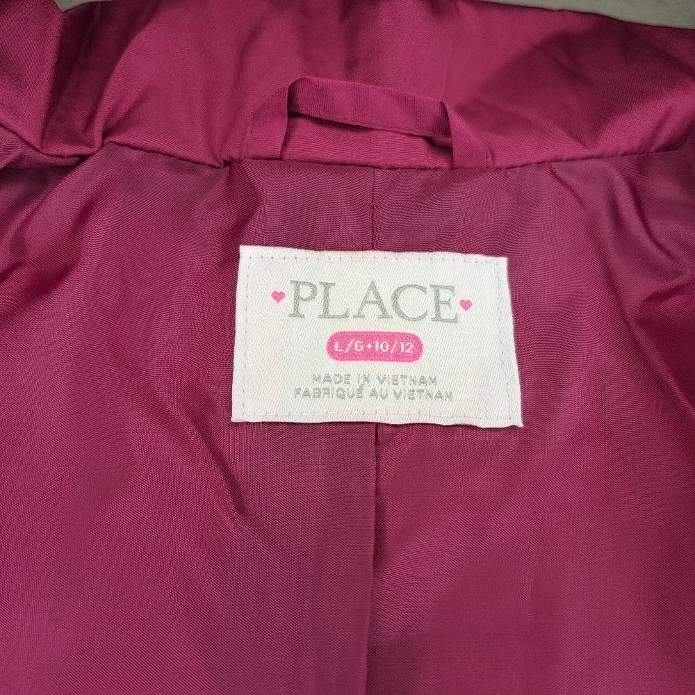 NEW Children's Place Pink Puffer Jacket Size Large (10/12)